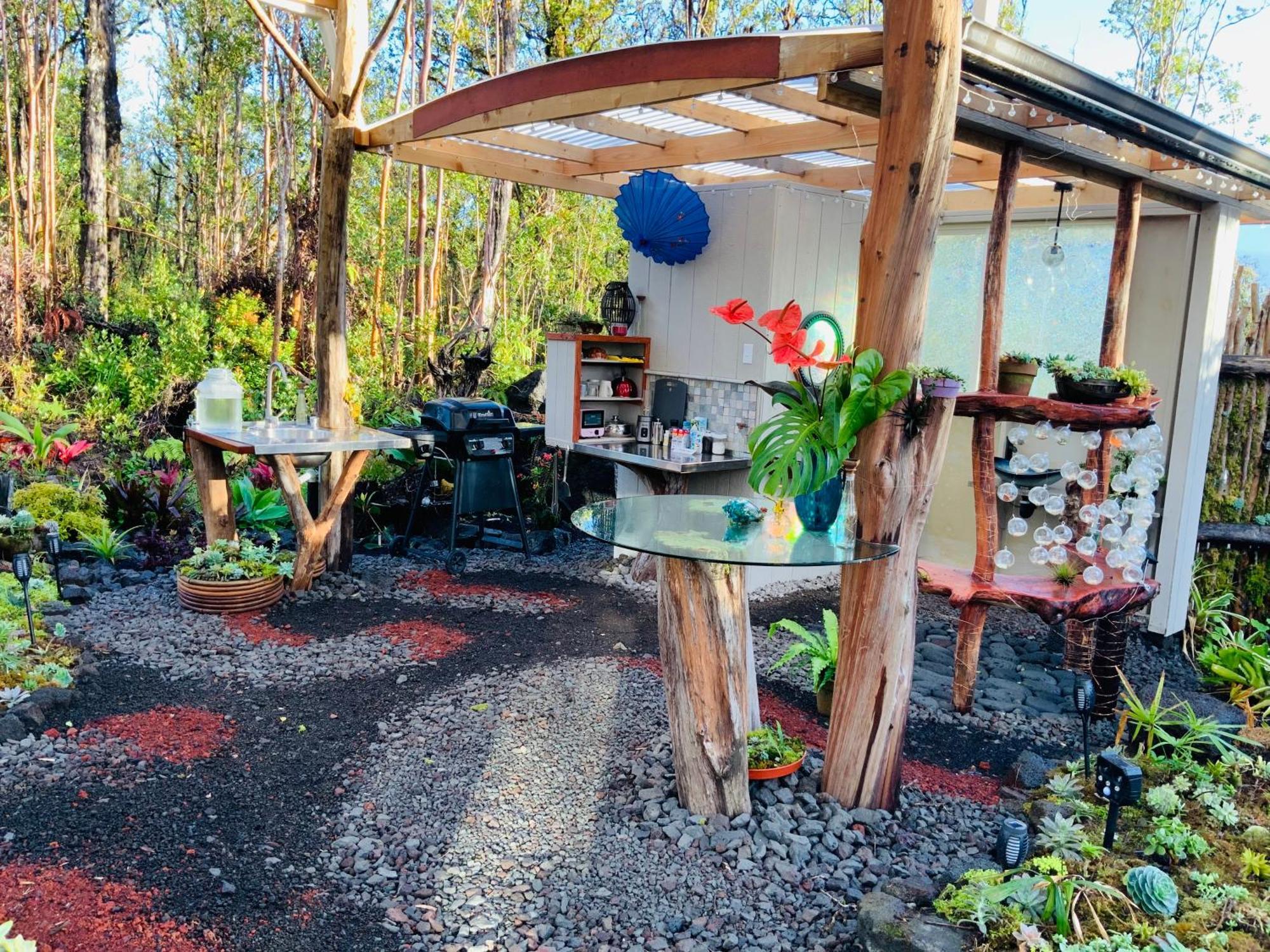 Exotic Garden Cottage At Amazing Volcano Fissure Mountain View Exterior foto